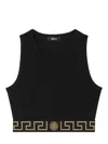 Versace Greek Border Underwear Tank Top Clothing In Black