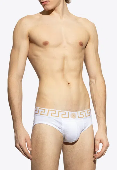 VERSACE GRECA BORDER ELASTIC WAISTBAND BRIEFS