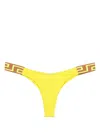 Versace Greca Patterned Triangular In Yellow & Orange