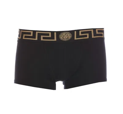 Versace Greca Border Slip Tri-pack In G Black Gold Greek Key