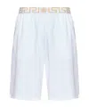 Versace Pattern Elastic Waist Swimming Trunks