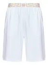 Versace Pattern Elastic Waist Swimming Trunks