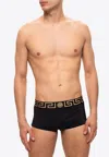 Versace Greca-print Swimming Trunks In Black