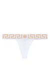 Versace Greca Border Thong In White