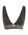 VERSACE BAROCCO PRINT TRIANGLE BIKINI TOP