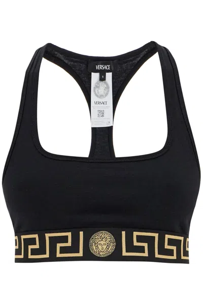 VERSACE VERSACE GRECA BORDER TRIANGLE BRA