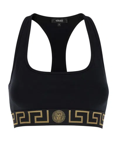 VERSACE VERSACE MEDUSA-WAISTBAND SPORTS BRA