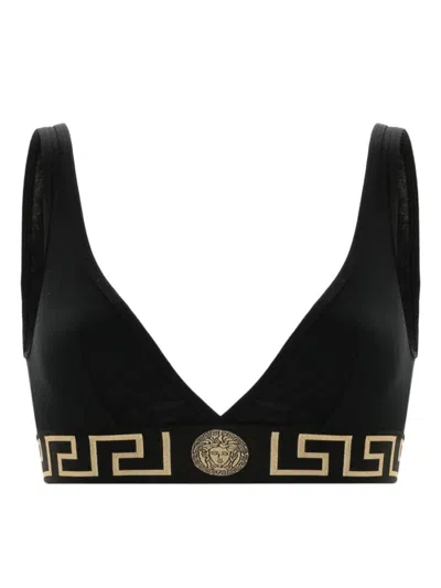 VERSACE GRECA BORDER TRIANGLE BRALETTE