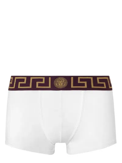 Versace Greca Border Trunks In White