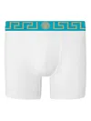 Versace Greca Border Long Trunks In Multi