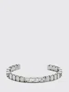 Versace Greca Brass Bracelet In Silver