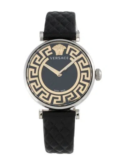 Pre-owned Versace Greca Chic Strap Watch In Multi