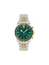 Versace Greca Chrono 43mm In Metallic