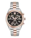 Versace Greca Chrono Bracelet Watch In Metallic