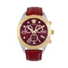 Versace 40mm Tte Red Dial Red Strap