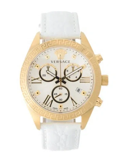 Pre-owned Versace Greca Chrono Watch In Multi