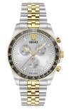 Versace Round-face 43mm In Silver