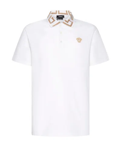 VERSACE GRECA COLLAR POLO SHIRT
