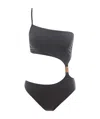 Versace Cut Out One Piece Swimsuit In Black