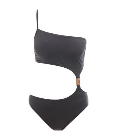 VERSACE GRECA CUT-OUT SWIMSUIT