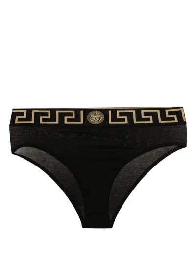 VERSACE GRECA-DETAIL JERSEY THONG