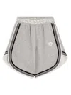 Versace Greca Detailing Shorts In Grey