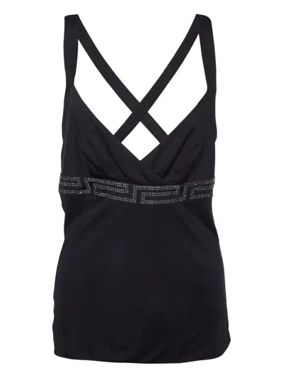 Pre-owned Versace Greca-detailing Top
