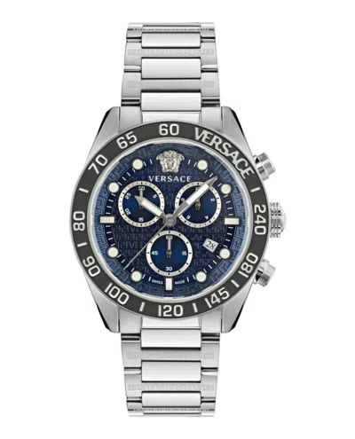 Versace Greca Dome Chrono Bracelet Watch