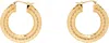 Versace Carved Earrings In Gold