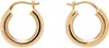 Versace Greca Earrings In Orange