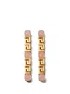 Versace Greca Earrings In Multi