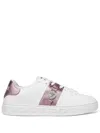 Versace Greca Embellished Sneakers In White