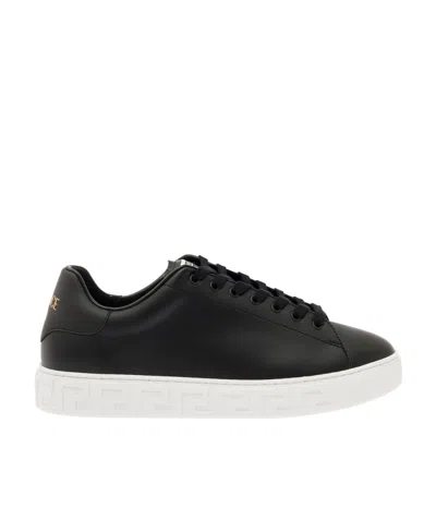 VERSACE VERSACE GRECA LACE-UP SNEAKERS