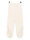 Versace Greca-embroidered Track Pants In Neutral