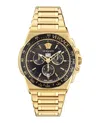 Versace Greca Extreme Chrono Bracelet Watch In Gold