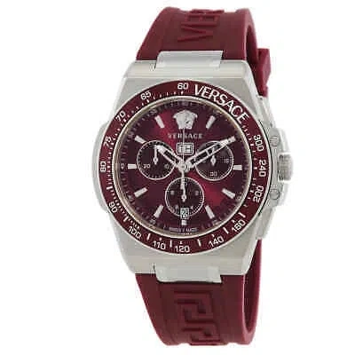 Pre-owned Versace Greca Extreme Chronograph Quartz Men's Watch Ve7h00223