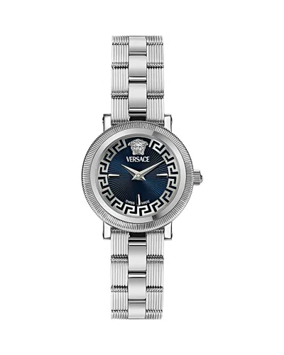Versace Greca Flourish Petite Bracelet Watch In Metallic