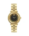 Versace Greca Flourish 35mm In Black/gold