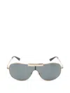 Versace Greca Flow Mask Pilot-frame Sunglasses In Gold