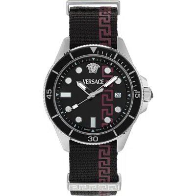 Versace Greca Force 42mm Watch In Brown