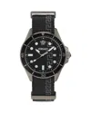 Versace Greca Force Watch In Black