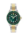Versace Greca Force 42mm Watch In Green