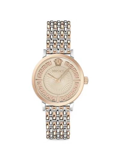 Versace Greca Fortuna 35mm Watch In Multi
