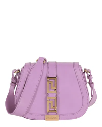Versace Greca Goddess Bag In Purple