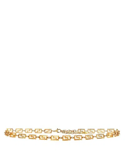 Versace Greca Goddess Chain Belt In Gold