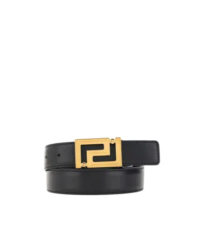 Versace Greca Goddess Buckle Fastened Belt In Multi