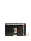 Versace Goddess Leather Mini Bag In Black