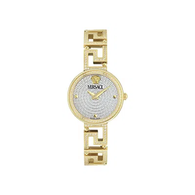 Pre-owned Versace Greca Goddess Diamond Watch 'gold' | Women's Size Onesize
