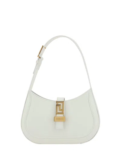 Versace Greca Goddess Handbags In White