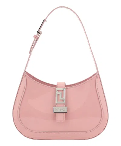Versace Greca Goddess Hobo Bag In Pink